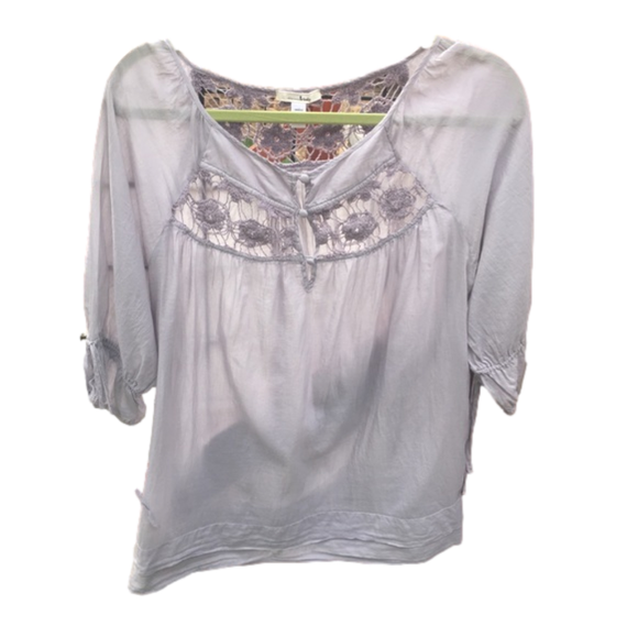 Trinity | Tops | Trinity Brand Size M Gray Lace Tunic | Poshmark